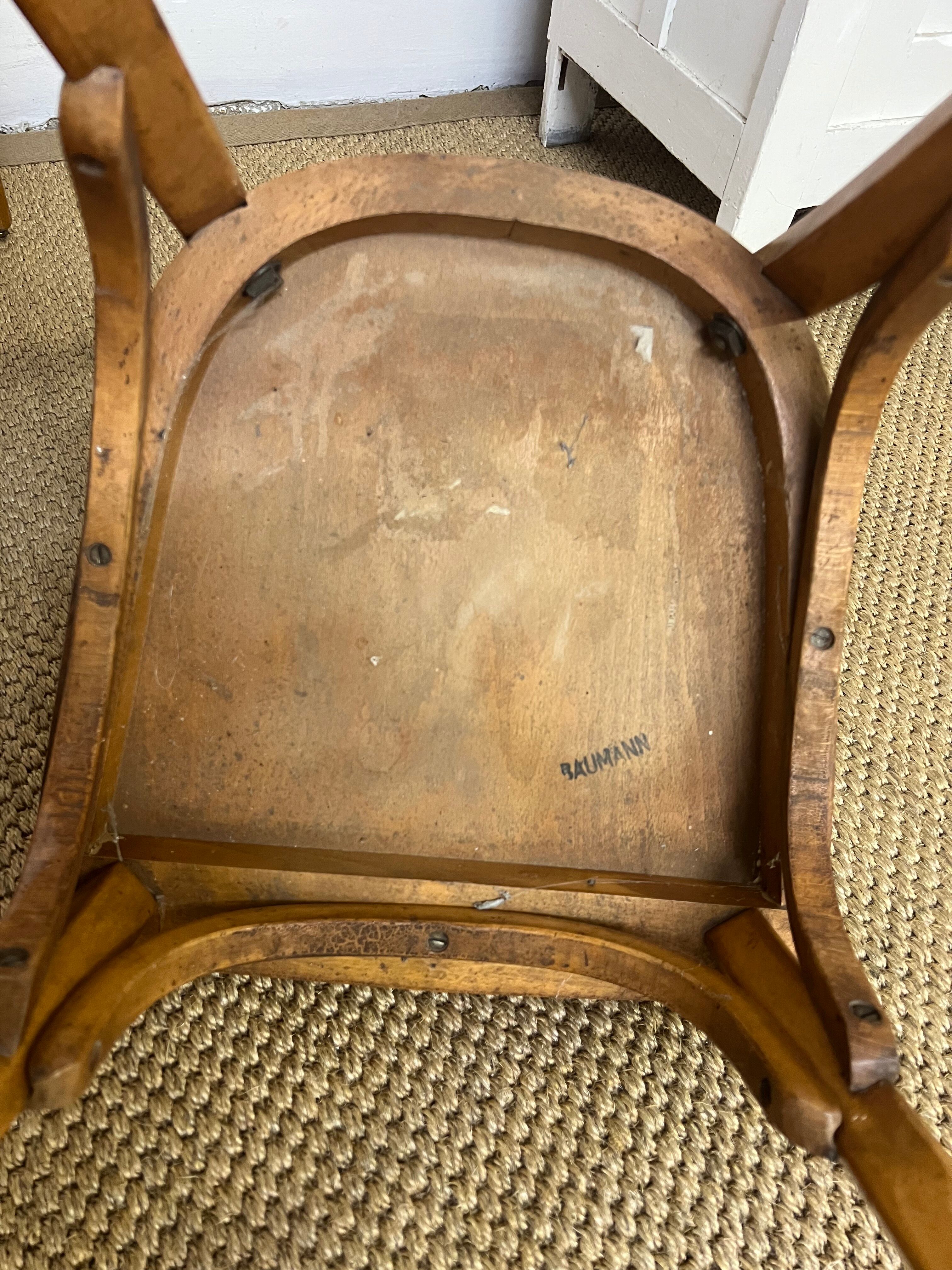 5 Baumann bistro chairs