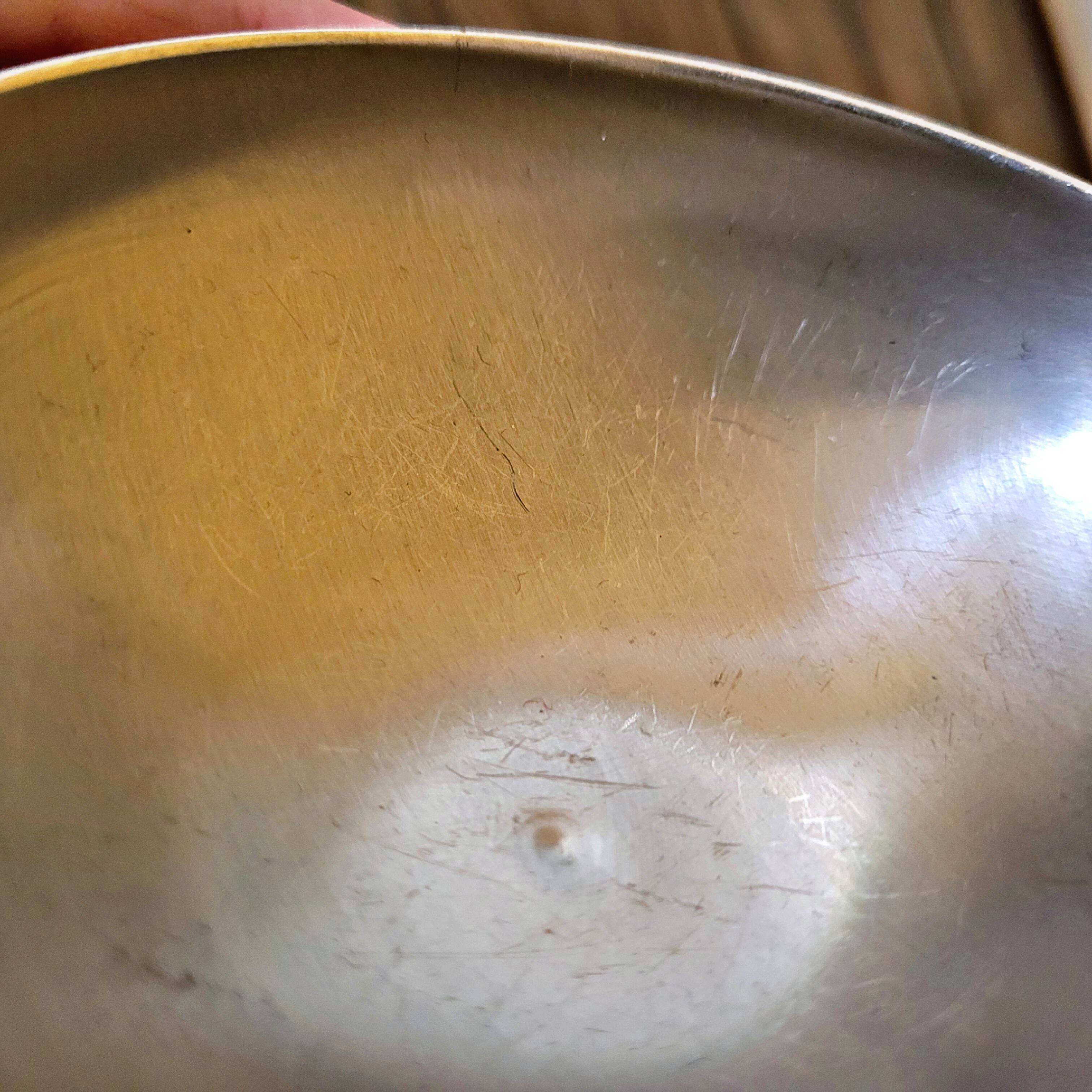 6 Vintage stainless steel ice cream/dessert cups from the 70s-80s, round shape