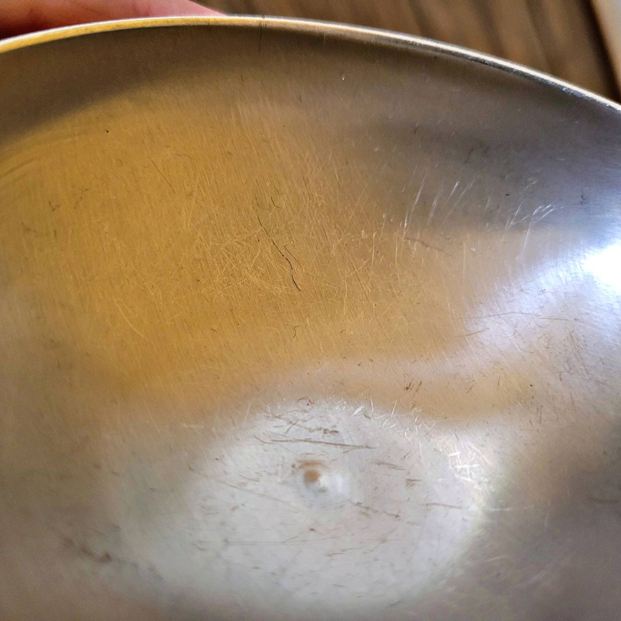 6 Vintage stainless steel ice cream/dessert cups from the 70s-80s, round shape