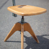 Wood and metal office chair