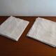 Set de 2 taies d'oreillers brodées monogrammées R.A anciennes en coton 70cm sur 73 cm