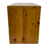 Vintage side table Ate van Apeldoorn Pine wood 1970s Dutch Design