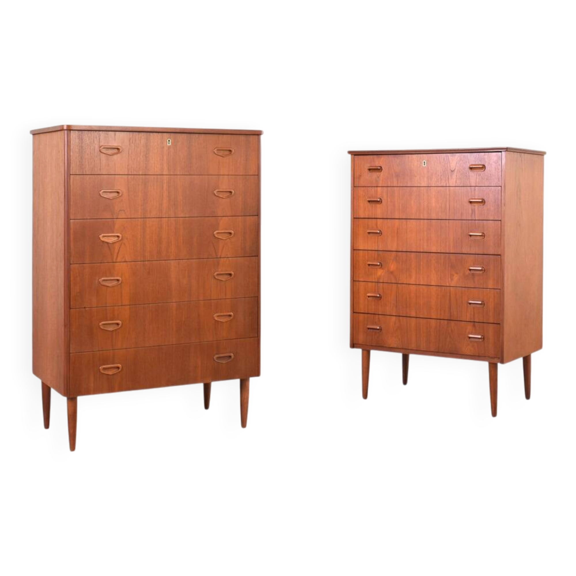 Mid-Century Danish Teak Chests of Drawers, 1960s., Set of 2