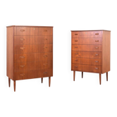 Mid-Century Danish Teak Chests of Drawers, 1960s., Set of 2