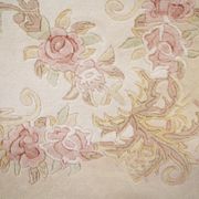 Tapis de laine chinoise orientale de crème fait main 124x182cm