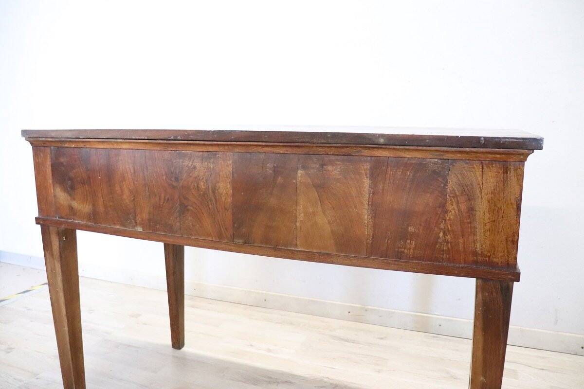 Antique walnut desk, Italy, late 18th century