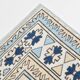 6x8 Vintage Rug İn Blue Tones, Turkish Wool Pattern Rug, 225x178 Cm