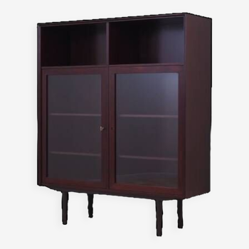 Mahogany showcase, Danish design, 1970s, production: Denmark