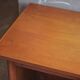 Vintage desk, children's wooden desk in art deco style, desk with drawers
