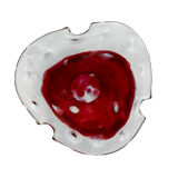 Organic glass ashtray, Murano, Italy, 1970s