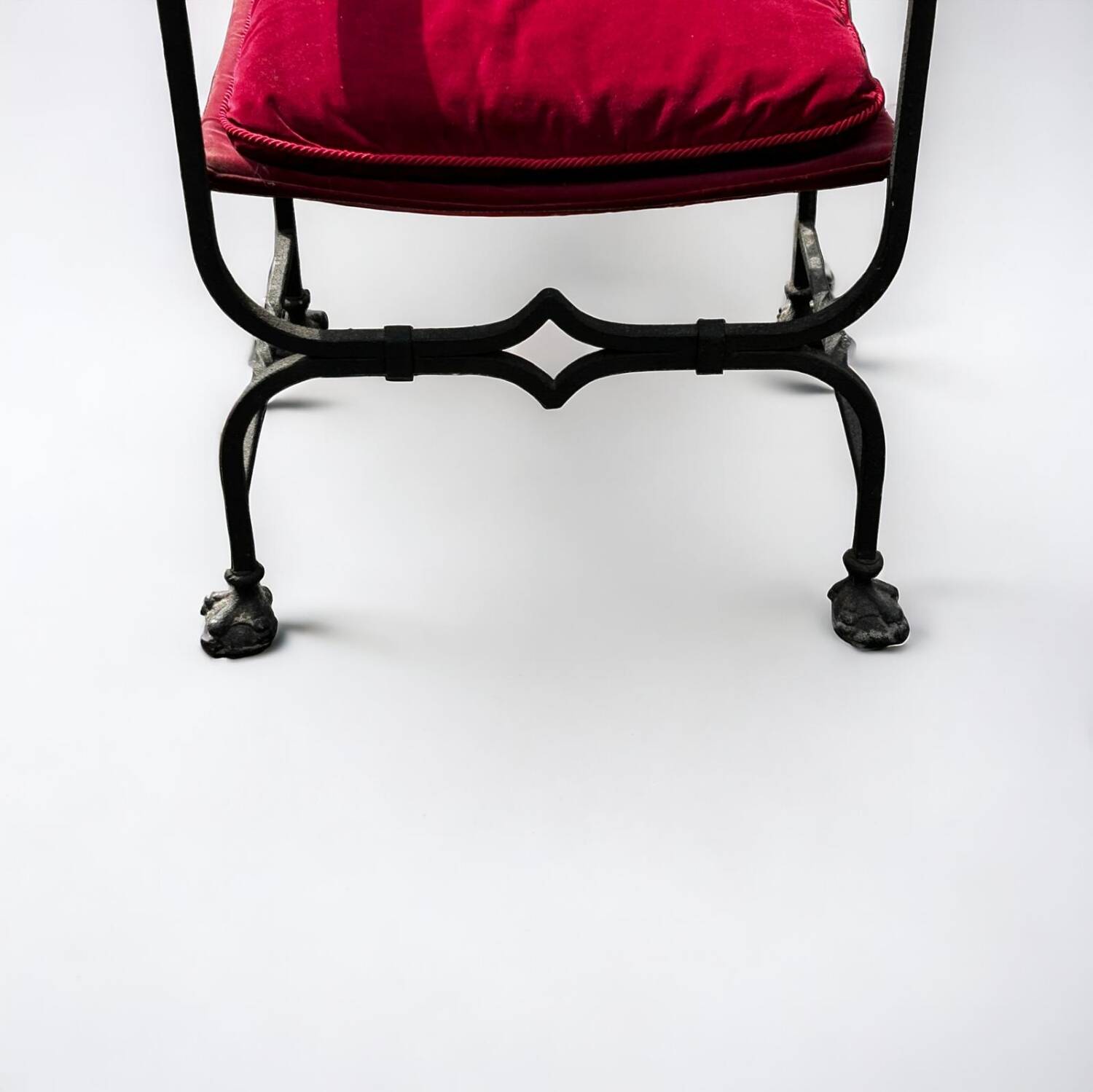 Curule Armchair In Iron And Bronze In The Style Of The 17th Century 20th Century - X Armchair
