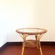 1960s rattan round table