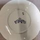 3 dessert plates / saucers Sarreguemines Lancaster blue decoration