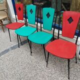 Set of 4 iron chairs