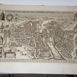 19th century engraving / Plan of Paris / Plan of Visscher