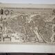 Gravure XIXème / Plan de Paris / Plan de Visscher