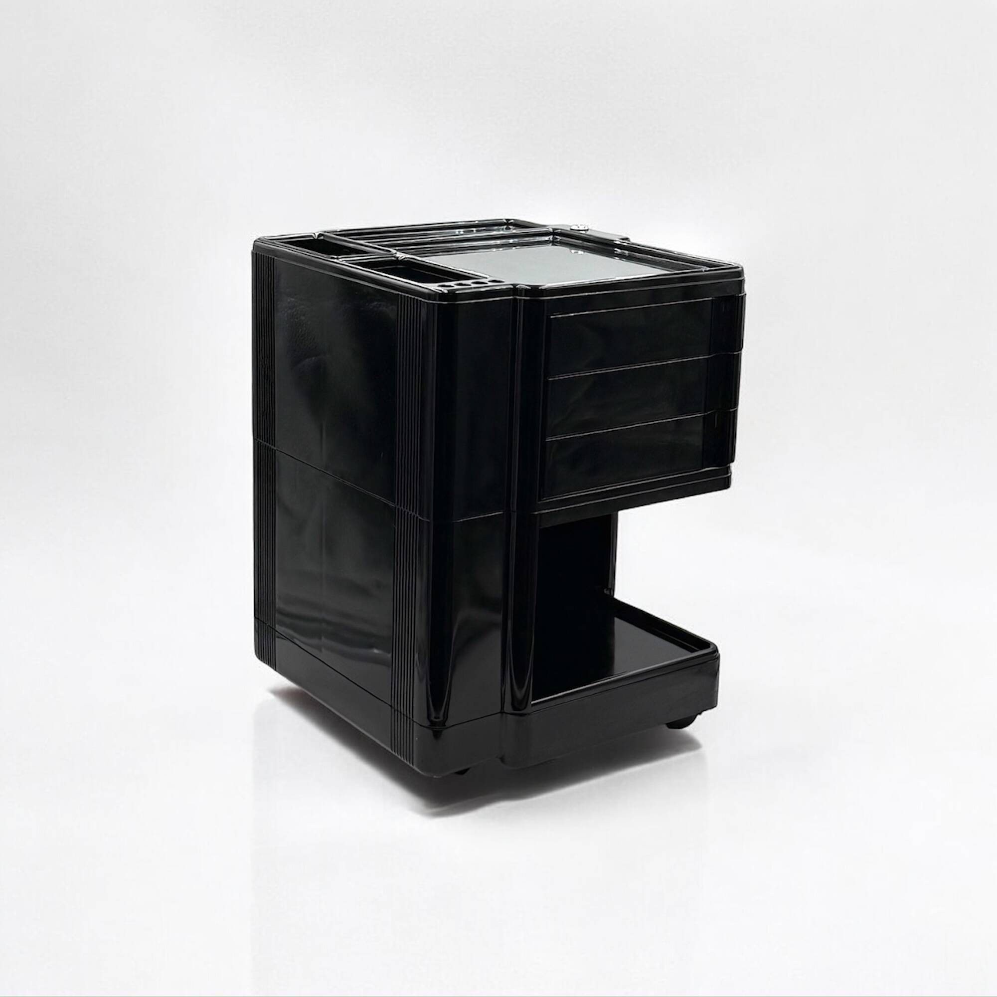 70s Organiser Trolley 'Superstile' Neolt in Glossy Black