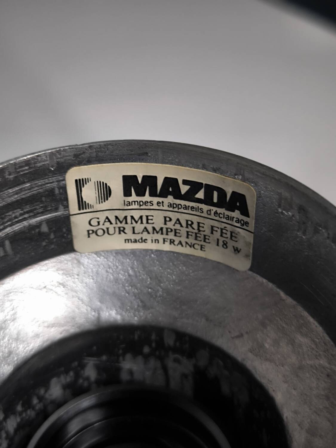 6 Vintage 1960 Mazda Pare Fée range brushed aluminum wall lights