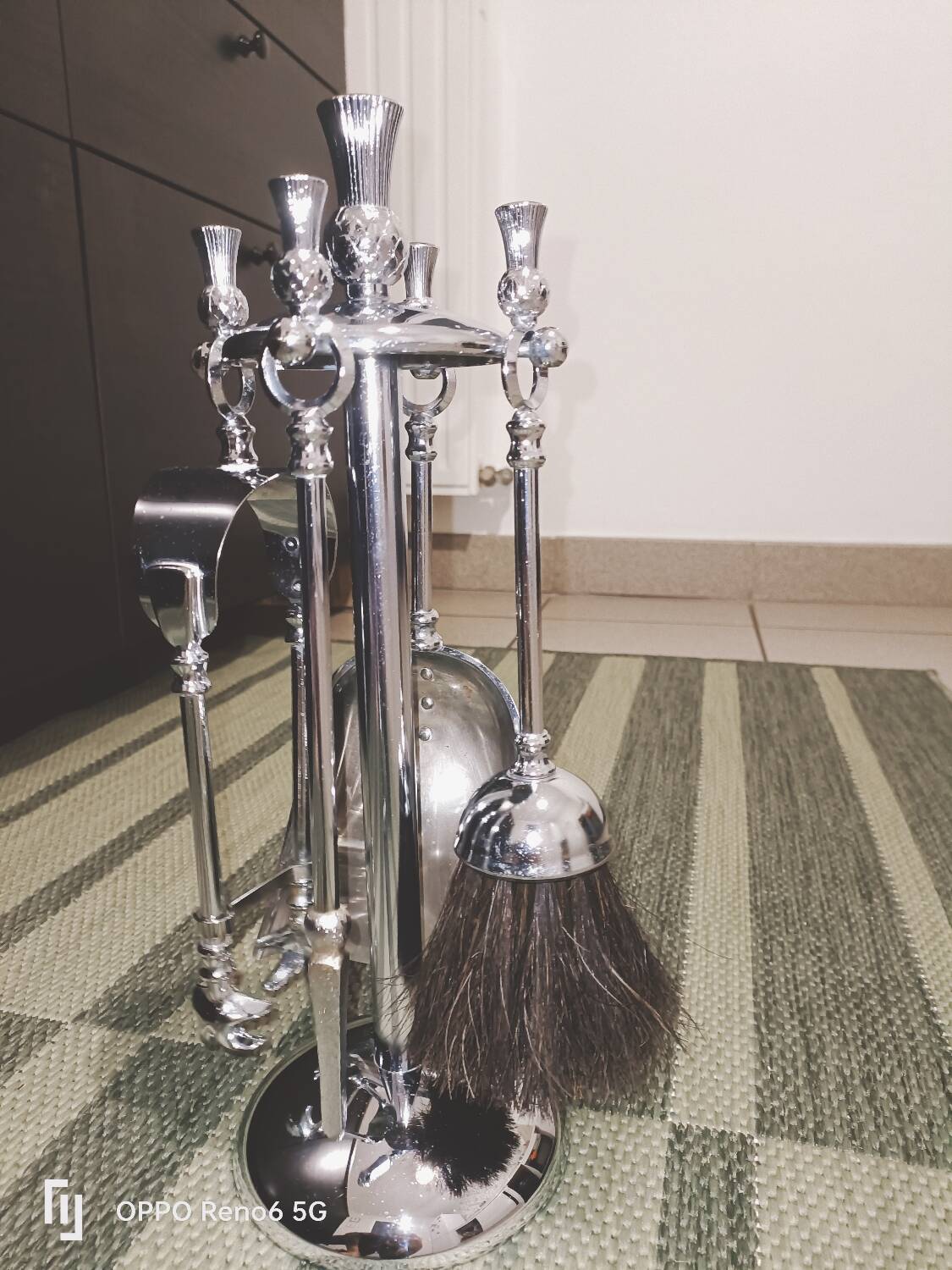 Old little fireplace servant