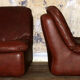 Pair of Mid-Century Leather Modular Lounge Chairs, 1970