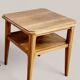 Table d'appoint, bout de canapé en chêne massif, 1940