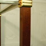 Dessert bar "Hollywood Regency" in gold metal, bevelled glass and mahogany