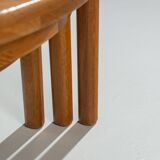 Set of three solid oak nesting tables