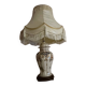 Very large ceramic lamp from Gien with a beautiful lampshade.