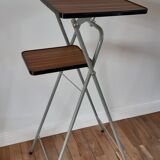 Table d'appoint de projection en formica années 70