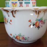 Antique flowered porcelain cup