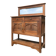 Antique solid wood sideboard with mirror — Art Nouveau style