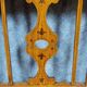 Banquette époque Art Nouveau en bois clair et marquéterie vers 1900