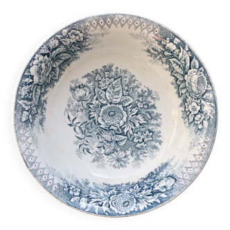 Basin or large antique salad bowl Hamage Nord – Blue planter model