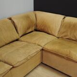 Canapé d’angle cuir 60 70 vintage