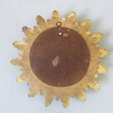 Golden sun mirror witch eye years 60 70 - 25x25cm