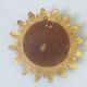 Miroir soleil doré oeil de sorcière années 60/70 - 25x25cm