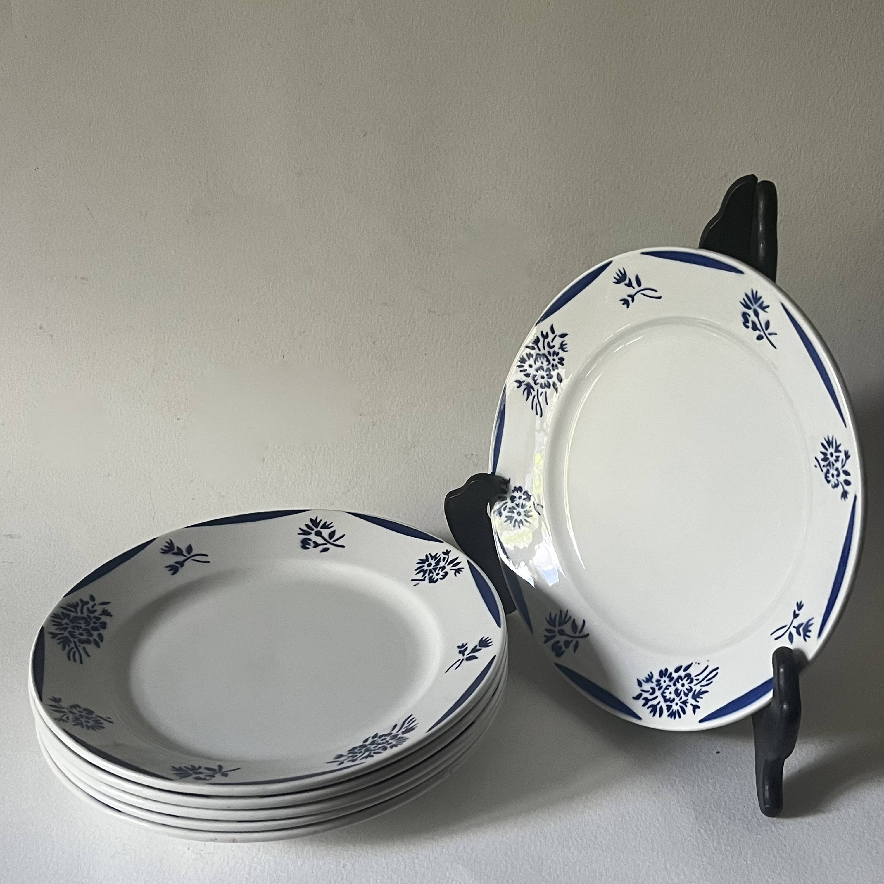 6 dessert plates - K&G Luneville, Reims service