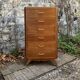 Vintage chest of drawers with compass feet 1960 H112