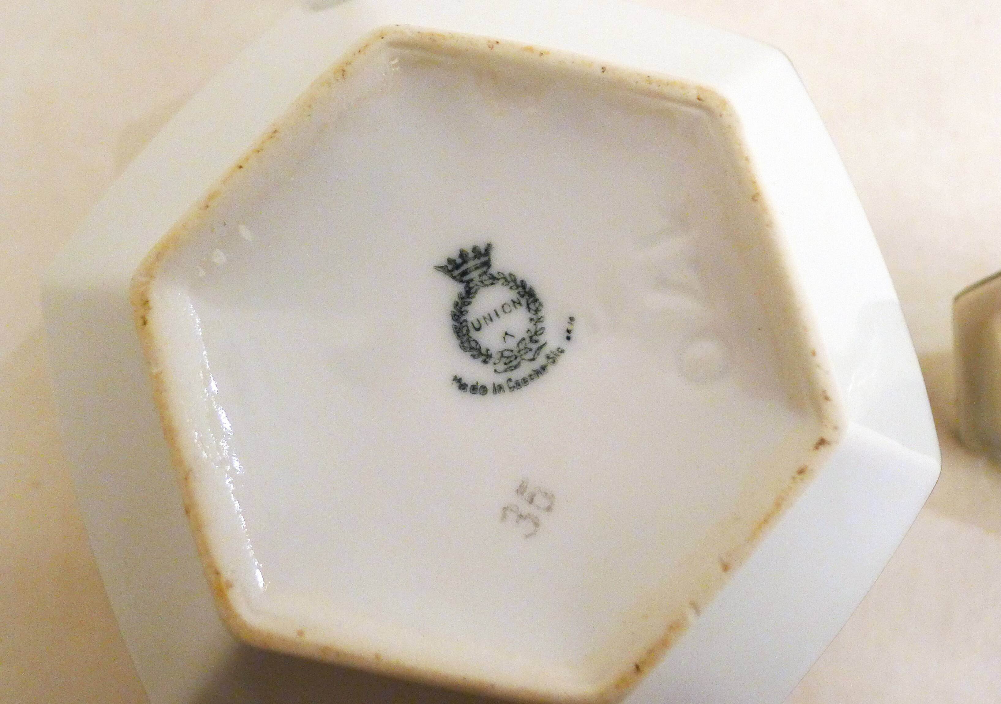 Iridescent Art Deco Sugar Bowl