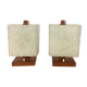 Teak bedside lamps 1960