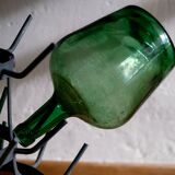 Égouttoir à bouteilles ancien en zinc