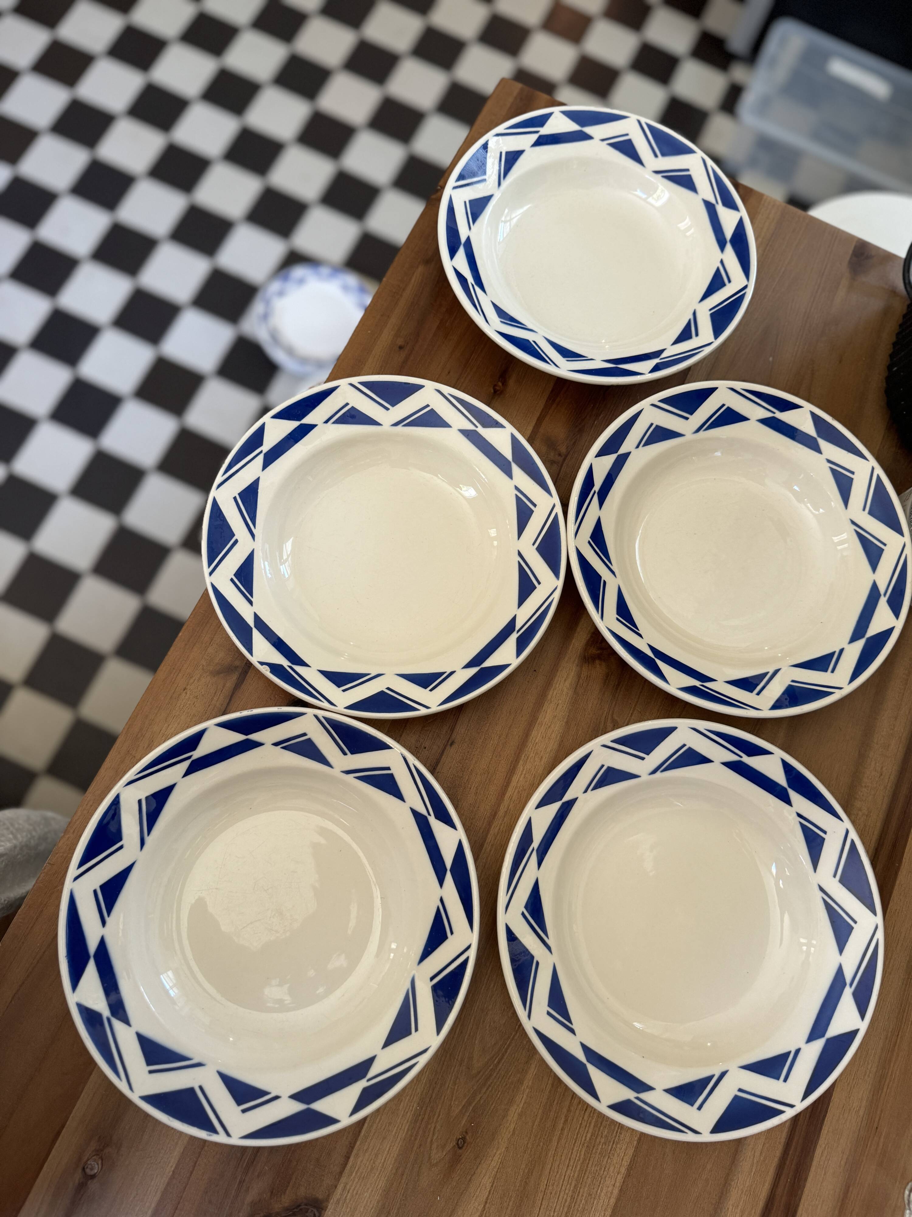 5 assiettes creuses
