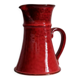 Handcrafted glazed terracotta pitcher