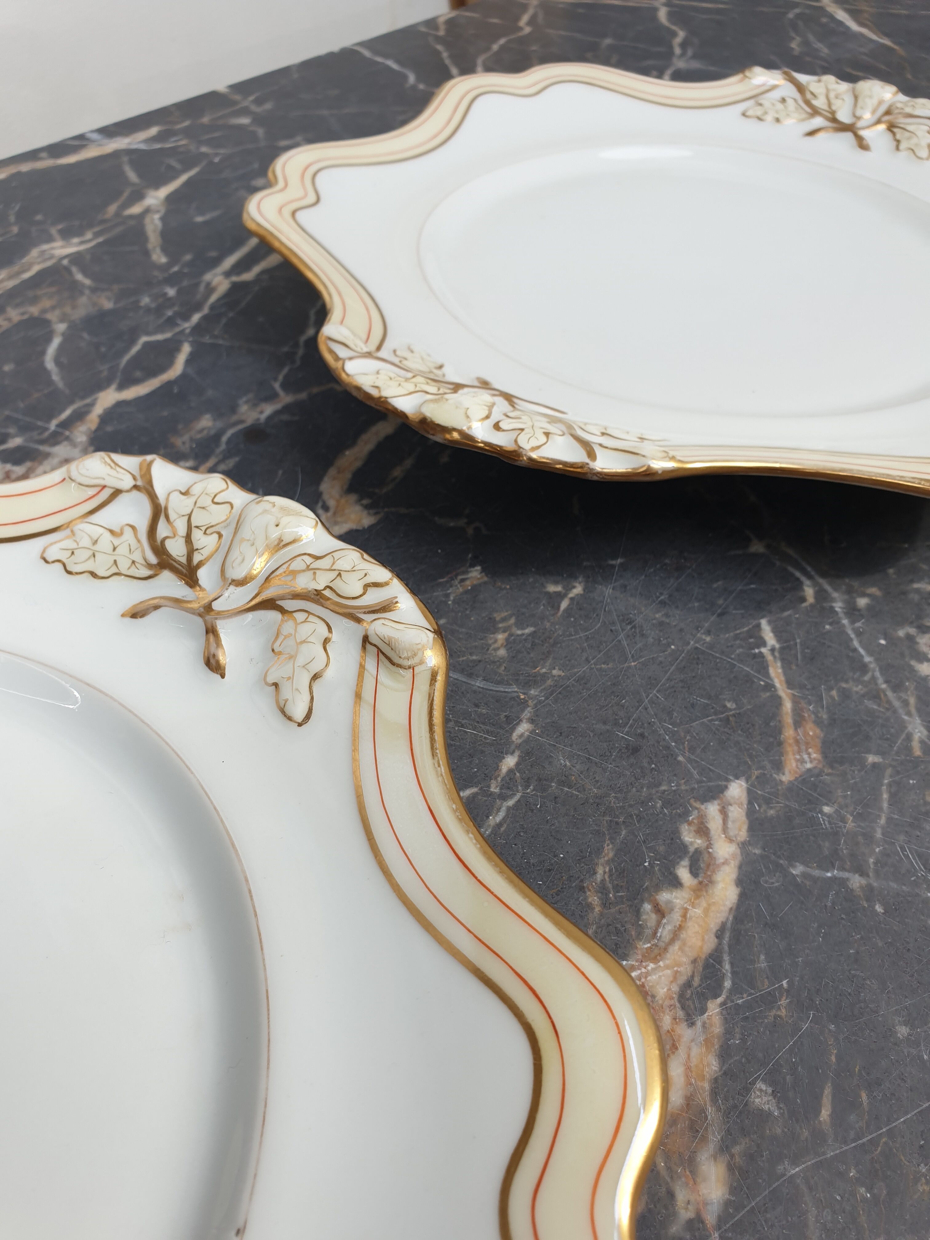 Early 20th century porcelain cake plate or cake dish