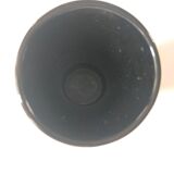 Longwy, Louis Valenti Black vase decorated with tiger lilies in polychrome enamels