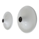 Pair of Targetti disc wall lights, UFO, Italy 1970s