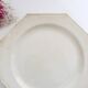 Creil and Montereau plates, 19th century, Perle model, ivory / set of 3