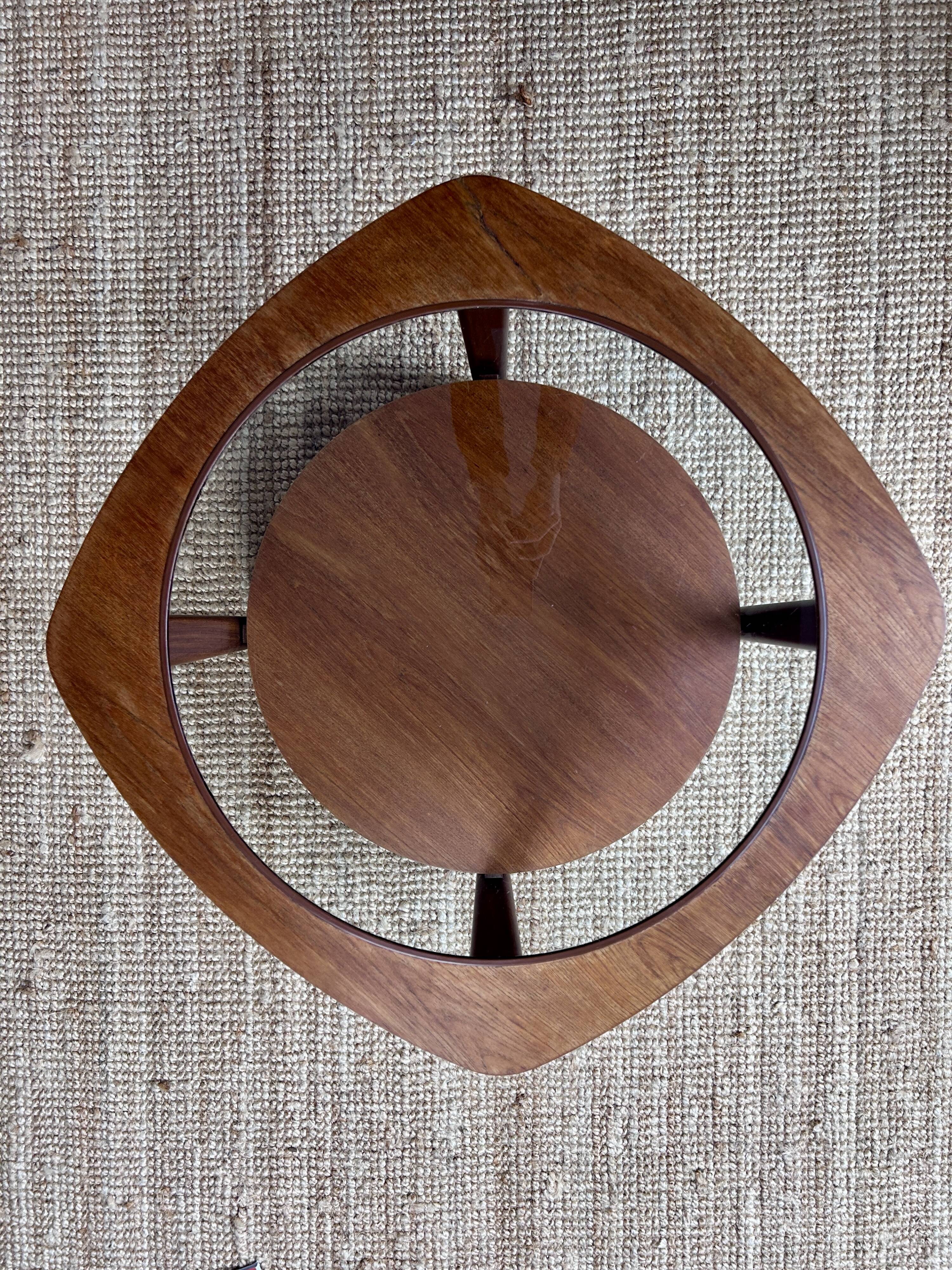 Mid-Century English teak coffee table