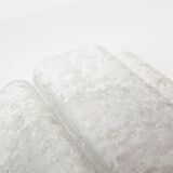 Pair of 'ice glass' wall lamps by Doria Leuchten