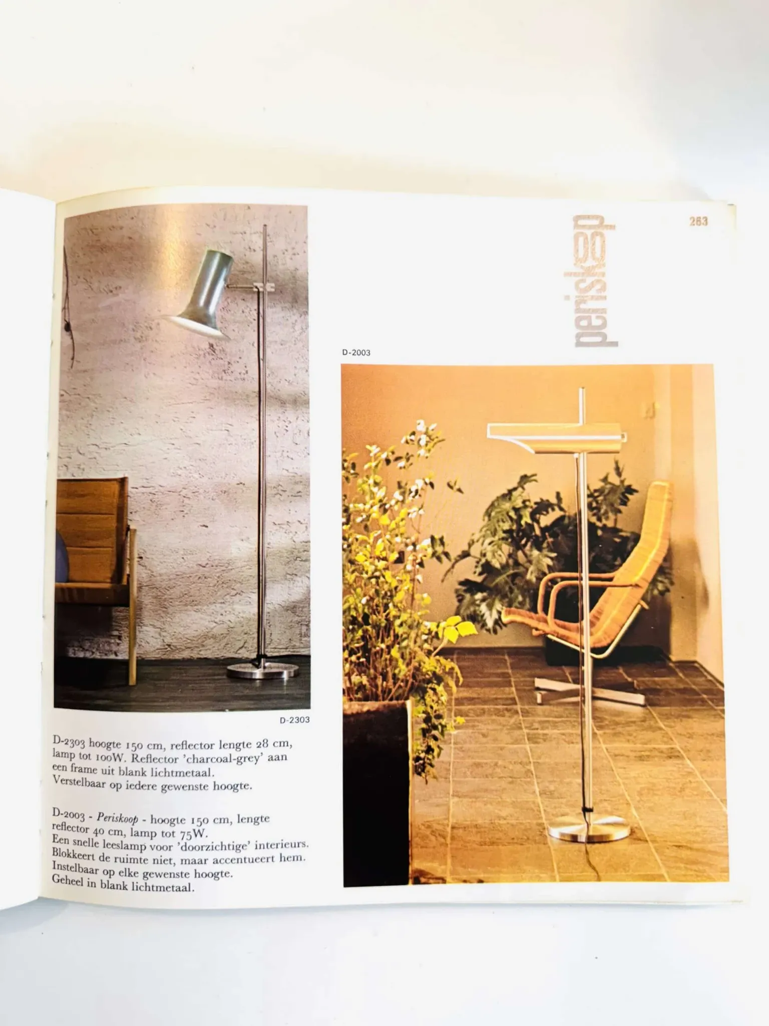 D-2003 Periskoop Floor Lamp By Maija Liisa Komulainen For Raak Amsterdam, The Netherlands, 1960S